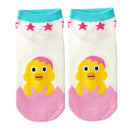 Cartoon Cute Animal Pattern Ladies Sailboat Socks(Pink)