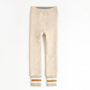 Winter Heavy Children's Leggings Lamb Down Girl Pantyhose, Size:L(Wheat Color )