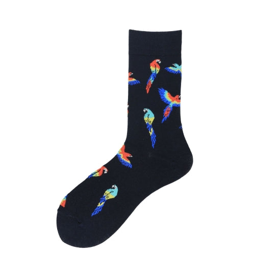 3 Pairs Autumn Personality Animal Colorful Skates Tube Male Socks, Type:1931-7(EUR 39-46)