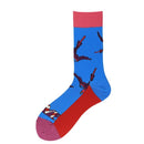 3 Pairs Men Cotton Color Stitching Mid Tube Socks, Type:1934-4(EUR 39-46)