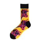 3 Pairs Men Cotton Color Stitching Mid Tube Socks, Type:1934-5(EUR 39-46)