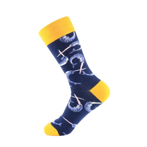 Autumn And Winter Trend Men Street Animal Series Tube Skate Socks, Type:8(EUR 39-46)