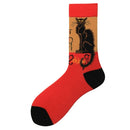 3 Pairs Autumn And Winter Tide Socks Animal Pattern Men Tube Cotton Socks, Type:1998-3(EUR 39-46)
