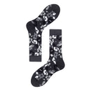 3 Pairs Autumn And Winter Simple Pattern Tube Socks, Type:2(EUR 39-46)