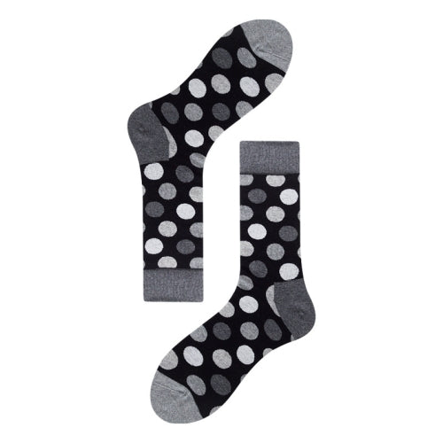 3 Pairs Autumn And Winter Simple Pattern Tube Socks, Type:3(EUR 39-46)
