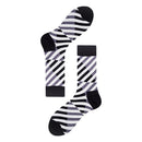 3 Pairs Autumn And Winter Simple Pattern Tube Socks, Type:6(EUR 39-46)