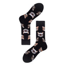 3 Pairs Autumn And Winter Simple Pattern Tube Socks, Type:8(EUR 39-46)