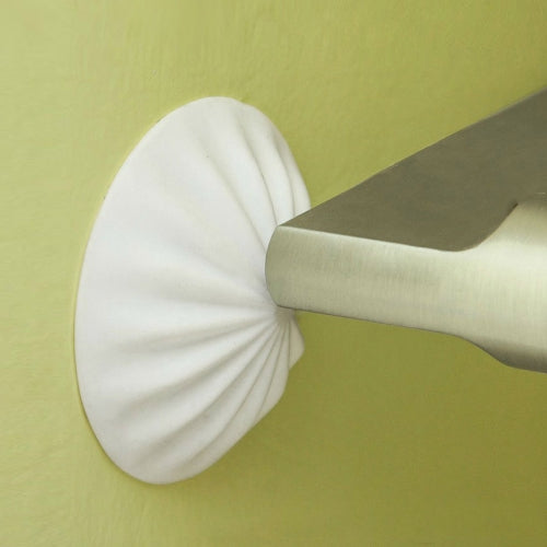 4 PCS Rubber Anti-Collision Stickers Silent Wall Protection Pad(White)