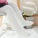 Autumn and Winter Children Pantyhose Brushed Thick Leggings, Size:L(White)