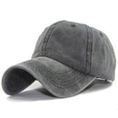 Women Solid Color Washable Purified Cotton Baseball Cap Hip Hop Hat, Size:Adjustable 50-60cm(Black)
