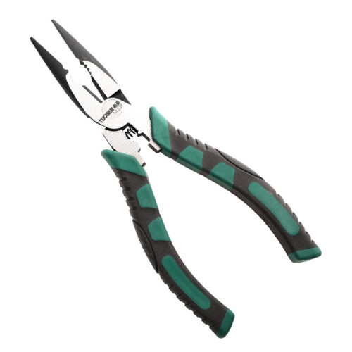 TUOSEN Multifunctional Crimping and Stripping Labor Saving Flat Pliers Vise Manual Wire Cutters, Style:14339 6 Inch