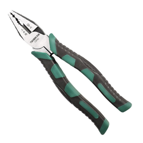 TUOSEN Multifunctional Crimping and Stripping Labor Saving Flat Pliers Vise Manual Wire Cutters, Style:10942 8 Inch