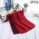 3 PCS Absorbent Polyester Quick-drying Breathable Cold-skinned Fitness Sports Portable Towel(Red)