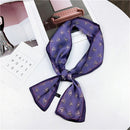 Women Double-sided Flat-length Scarf, Size: 98 x 9cm(Purple)