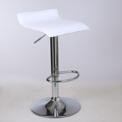 Simple Chair Lift Bar Chair Business Hall High Bar Chair(White)