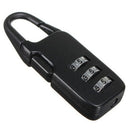 5 PCS Luggage Mini Combination Lock Zinc Alloy Padlock(Black)