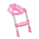 Baby Potty Training Seat Children Potty Baby Toilet Seat With Adjustable Ladder Infant Toilet Training Folding Safety Care Seat(Pink)