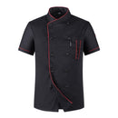 Hotel Restaurant Catering Work Clothes for Men and Women, Size:XXXL(Black)