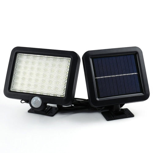 56 LEDs Solar Powered PIR Motion Sensor Energy-saving Wall Lamp Outdoor Waterproof Garden Floodlights