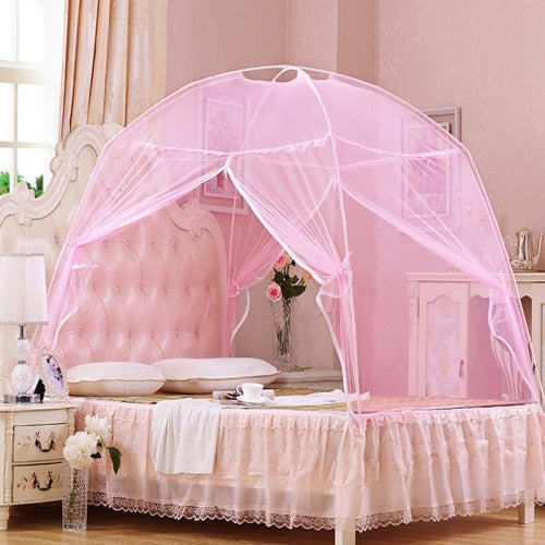 Heighten Encrypted Bottomed Yurt Mosquito Net, Size:60x80 cm(Pink)