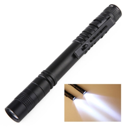 Mini LED Pen-shaped Strong Flashlight Pen Clip Torch, Size:13.3cm