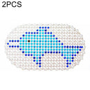 2 PCS Cute Cartoon Anti-slip Mat Bathroom Pad Children Shower Bath Mat(Dolphin)