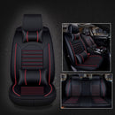 Universal PU Leather Car Seat Cover Black Red Deluxe