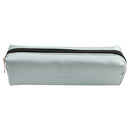 Simple Sunny Solid Color Leather Sudent Pencil Cases PU Pencil Bag School Supplies(Green)