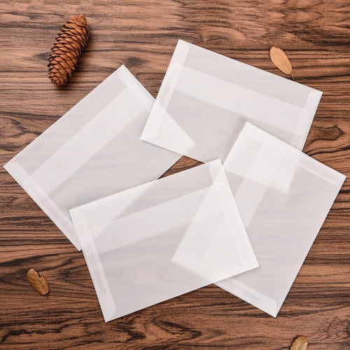 5 PCS Wallet Envelope Vintage Blank Translucent Kraft Paper DIY Gift