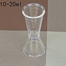 2 PCS PC Small Measuring Cup Device Double-headed Graduated Milk Tea Scale Cup Measuring Tool, Specification:Small