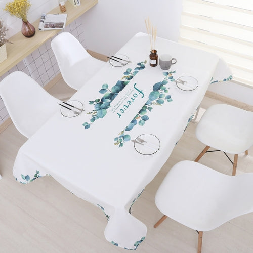Greenery Waterproof Tablecloth Restaurant Kitchen Dust Cover Rectangular Tablecloth, Size:85x85cm(Forever)