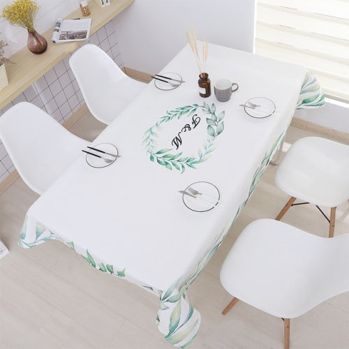 Greenery Waterproof Tablecloth Restaurant Kitchen Dust Cover Rectangular Tablecloth, Size:110x170cm(Evergreen Wisteria)