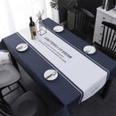 Simple Decorative Linen Tablecloth Waterproof Oilproof Rectangular Dining Table Cloth, Size:100x140cm(Butterfly Dream)