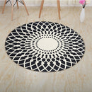Modern Home Round Simple Print Geometric Pattern Soft Non-slip Carpet, Size:120cm(Geometric 6)