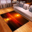 121.9x182.9cm Modern Fashion Home Sunset View Floor Mat(D190111-M040)