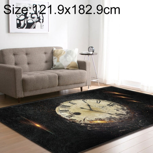 Retro Mat Flannel Velvet Carpet Play Basketball Game Mats Baby Crawling Bed Rugs, Size:121.9x182.9cm(Watch)