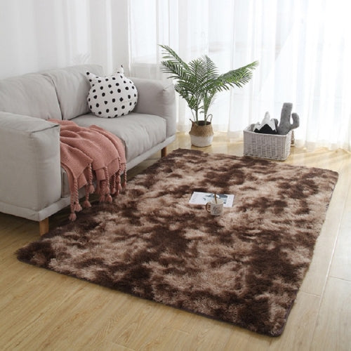 Simple Sofa Bedside Gradient Carpet Living Room Bedroom Mat, Color:Coffee, Size:50x120cm