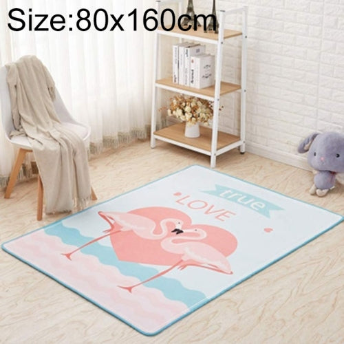 Mega Nordic Style Cartoon Carpet Living Room Anti Fall Non-slip Floor Mat, Size:80x160cm(Flamingo)