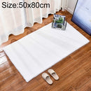 Rug Artificial Rabbit Hair Carpet Non-slip Floor Mats for Living Room Bedroom Balcony Home Decoration, Size:500x800mm(White)