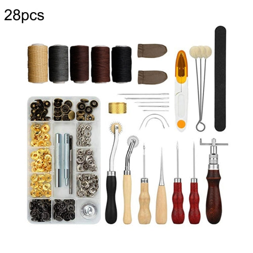 28 in 1 46 Style DIY Sewing Tools Leather Craft Tools Handmade Tools Set