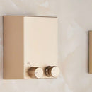 Retractable Indoor And Outdoor Clothes Wall Hanger Magic Drying Rack Balcony Bathroom Invisible Clothesline Wire Rope, Color:Gold