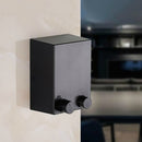 Retractable Indoor And Outdoor Clothes Wall Hanger Magic Drying Rack Balcony Bathroom Invisible Clothesline Wire Rope, Color:Black