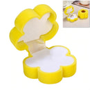 Plum Flocking Ring Jewelry Box For Woman(Yellow)