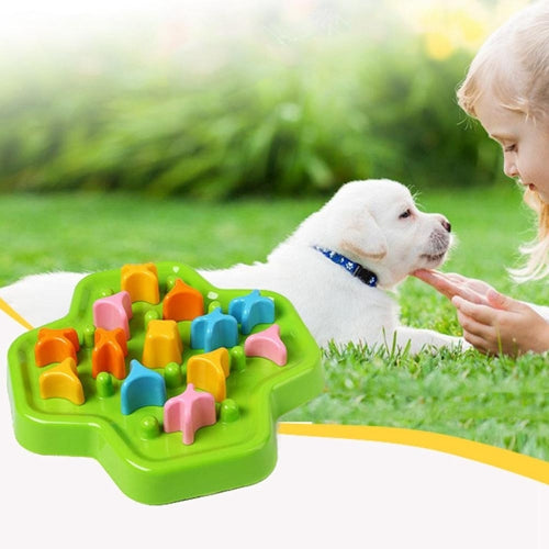 Pet Supplies Help Diet Digestion and Anti-fertility Rotation Anti-skid Healthy Dog and Cat Anti-choke Food Bowl