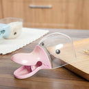 Kitchen Multifunctional Duck Head Shape Plastic Rice Shovel Sealing Clip Household Cute Cartoon Mini Water Scoop(Pink)