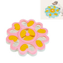 Pet Feeding Cat Toy Game Plate Bite-resistant Non-slip Pet Toy Bowl(Pink)