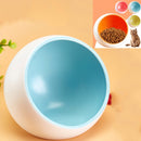 Ceramic Capsule Cat Bowl Water Bowl Pet Supplies, Size:S(Blue)