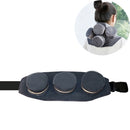 Moxibustion Clothing Thickened Smokeless Neck and Shoulder Insulation Clothing Moxibustion Flocking Cloth Cover, Style:3 United Gray