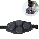 Moxibustion Clothing Thickened Smokeless Neck and Shoulder Insulation Clothing Moxibustion Flocking Cloth Cover, Style:4 United Gray