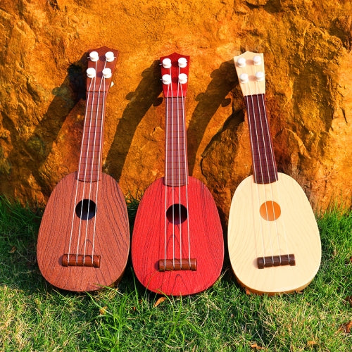 5 PCS Children Simulation Musical Instruments Play Ukulele Educational Enlightenment Toys, Random Color Delivery